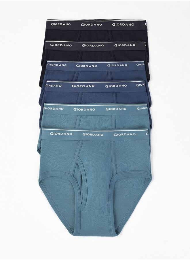 GIORDANO - Solid Classic Briefs (6 Pack) - Image 1