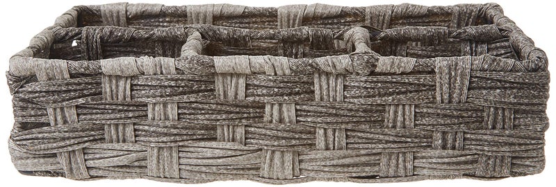 Whitmor Split Rattique 4 Section Tray Gray Wash - Image 2