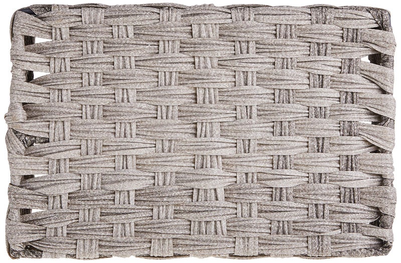 Whitmor Split Rattique 4 Section Tray Gray Wash - Image 4