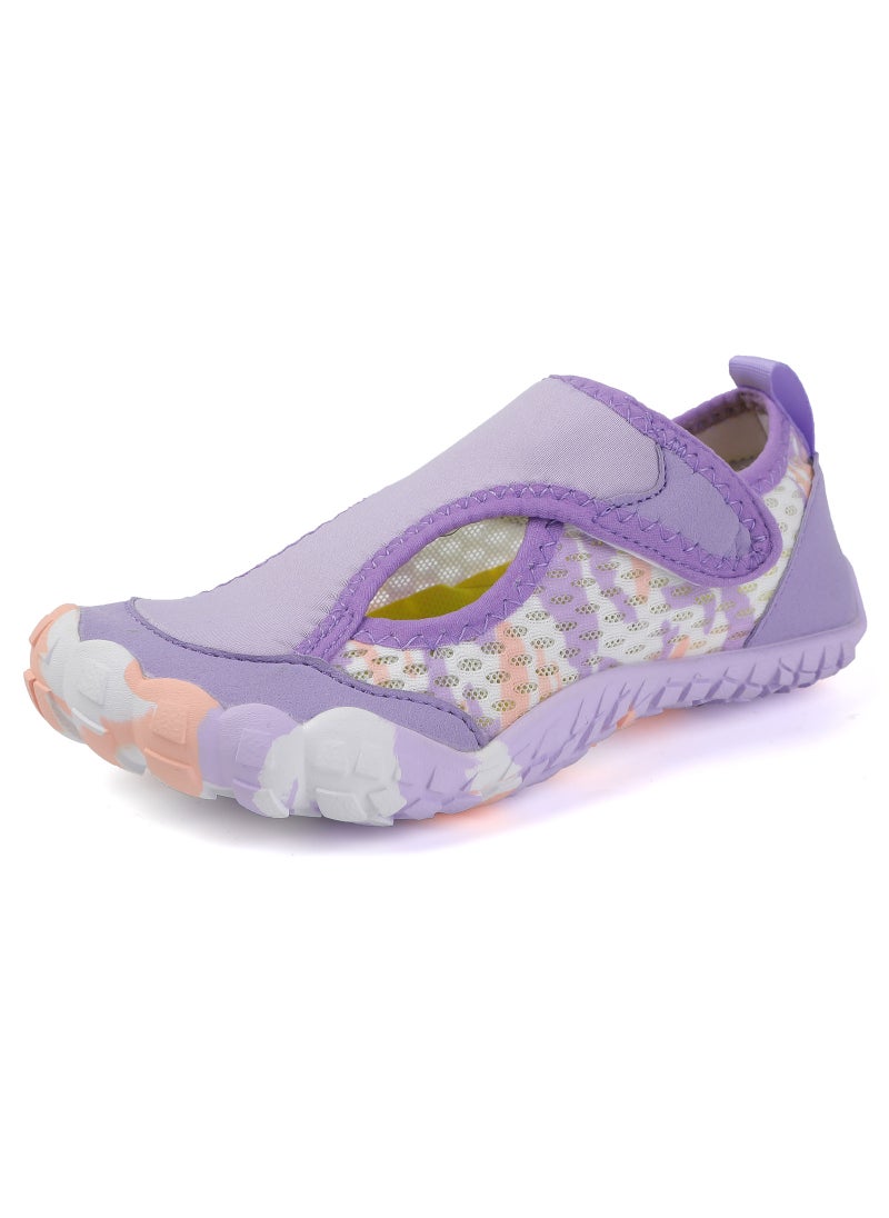 Kids Quick-Dry Water Shoes Anti-Cut Swim L686 Purple 