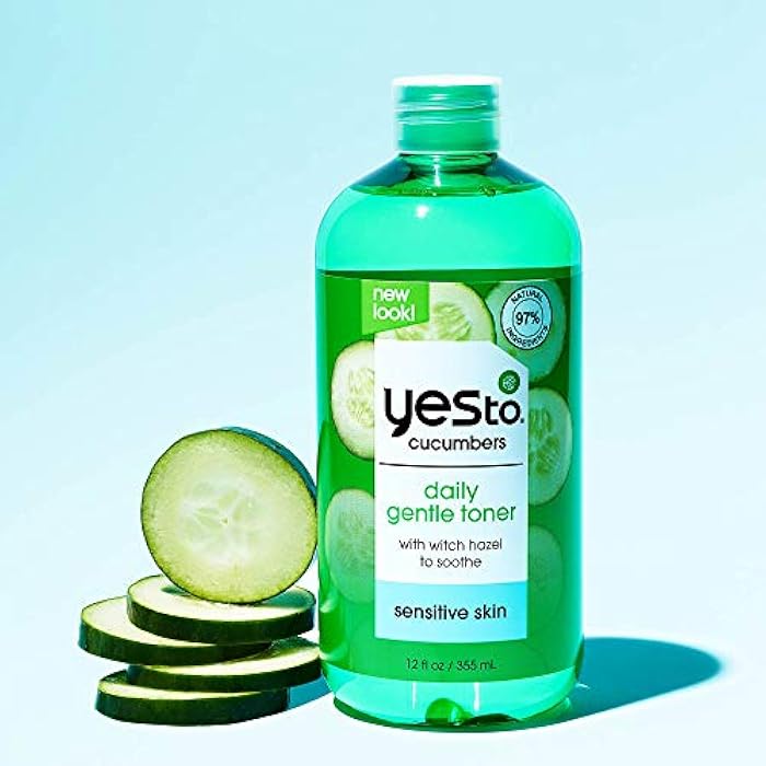 Yes To Cucumbers, Soothing + Calming Toner 12 Fl Oz, Sensitive Skin, Balance Tone, Hydrate, Nourish & Calm Skin Witch Hazel + Aloe Vera, Vegan, 97% Natural - Image 4