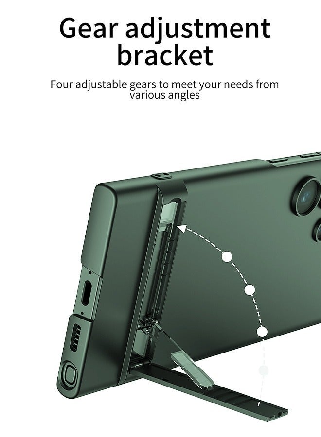 DUNISO Samsung Galaxy S24 Ultra Phone Case Full Body Protective Phone Cover Anti-fall Anti-fingerprint Phone Case With Phone Holder and Wireless Charging for Galaxy S24 Ultra 5G Phone Case - Image 2
