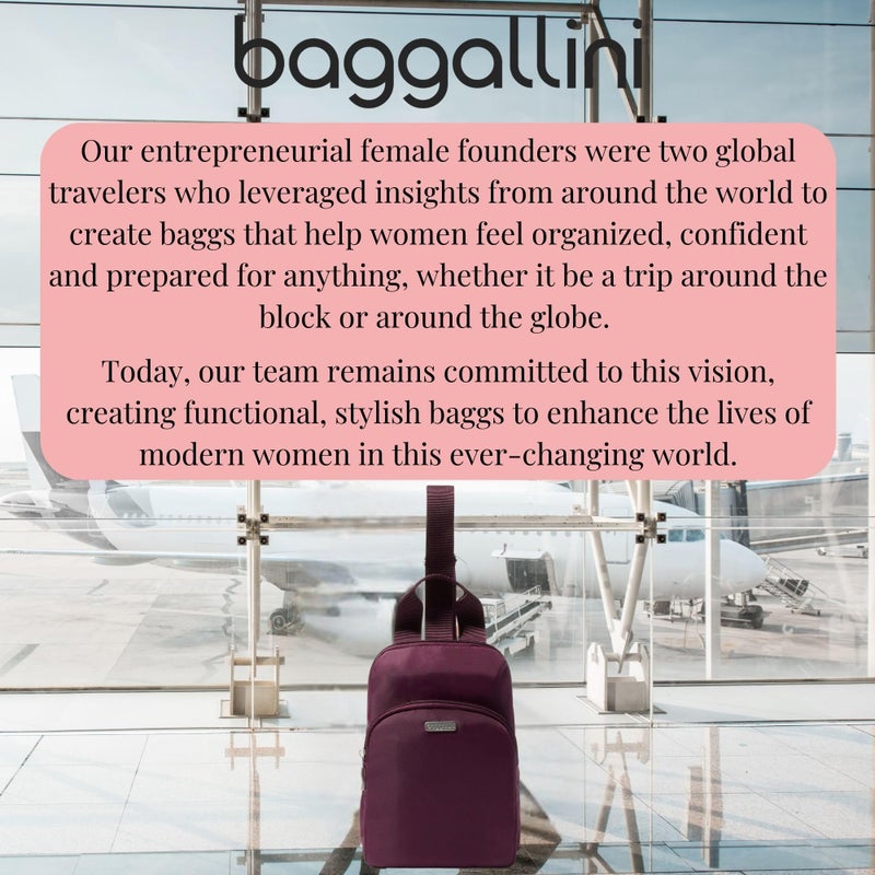 Baggallini Essential Sling - Small 12x7 Inch Sling Crossbody Bag for Women with Convertible Adjustable Shoulder Strap - Image 5