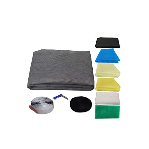 RED WIND Mosquito Net for Window with Fiber Glass Mesh 5/5feet(150/150cm) 60/60Inches 1 Year Guarantee Without Stitched (Grey Color) 200GSM RW29 - Image 1