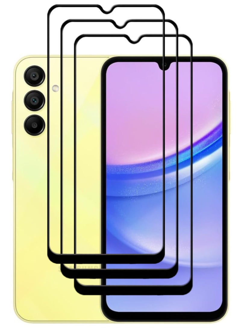 ACLIX 3 Pieces Antistatic ESD Dustproof Premium Quality High Definition Tempered Glass Screen Protector Designed For Samsung Galaxy A15 - Image 1
