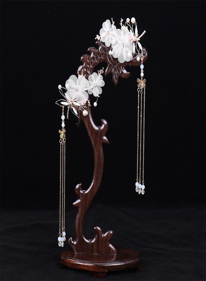 FERCAISH New Dragonfly Tassel Hair Clip, Classic Style Pearl Hair Clip Hair Accessories for Traditional Clothes Festive Wedding Cosplay - Image 4