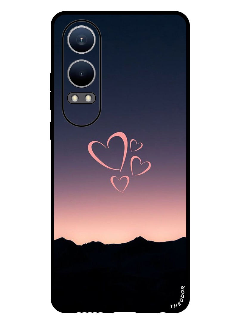 Theodor Protective Case Anti Scratch Shock Proof Bumper Cover For Oppo K12x (China) Four Hearts - Image 1