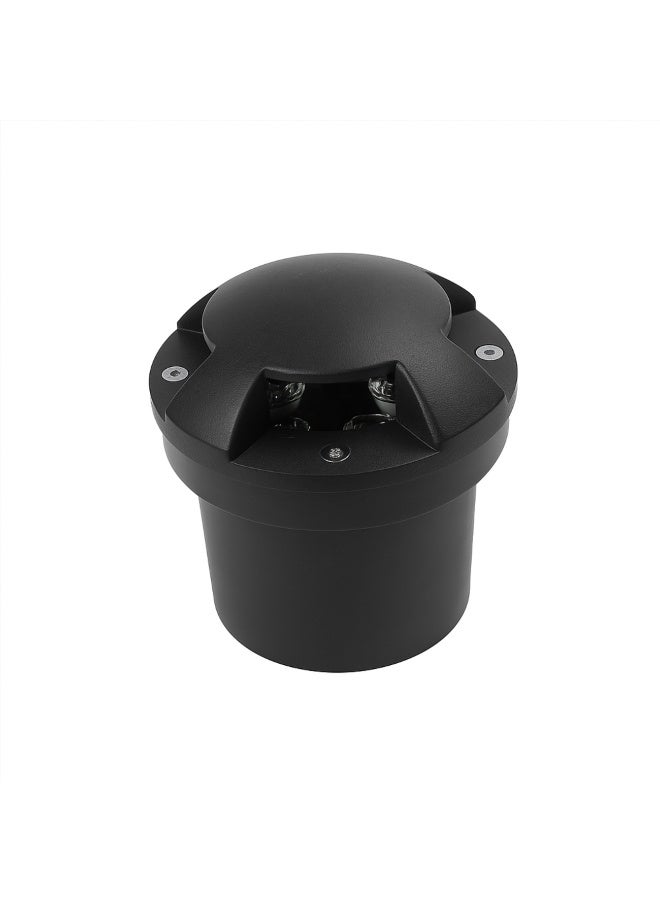 ALFRIDAY Garden In-Ground Uplight — 5W LED, IP65 Waterproof, Warm 3000K, Durable Metal Housing, Clear Glass Lens (4 Way) - Image 1