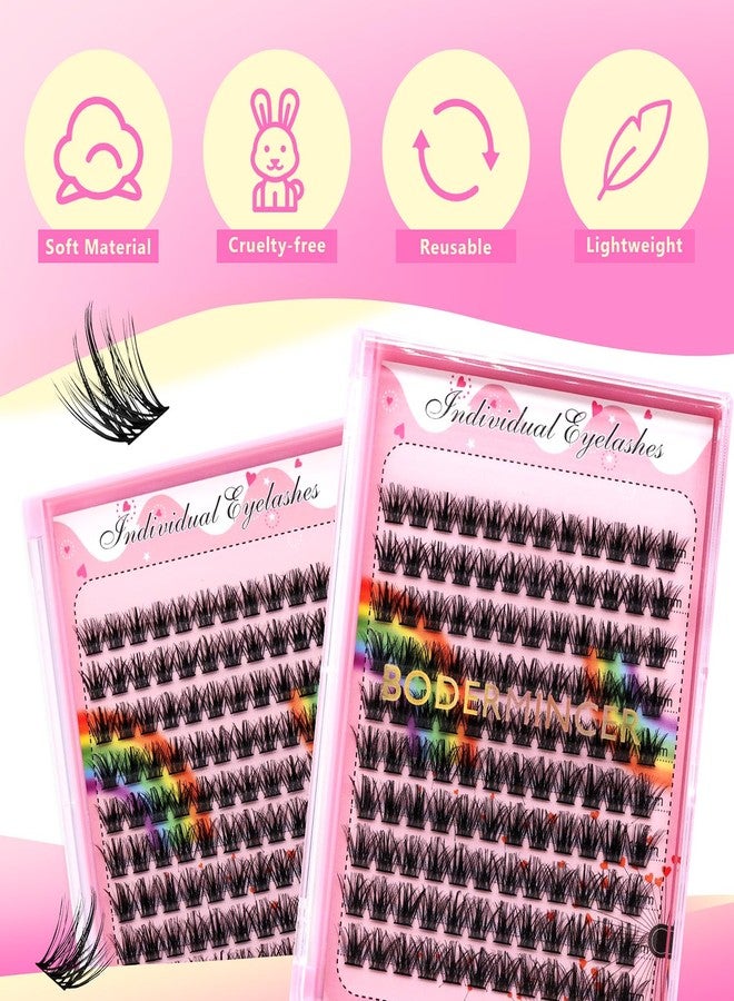 Bodermincer Lashes Clusters 10+12mm/12+14mm/14+16mm/16+18mm/10-12-14-16mm/14-16-18mm Mixed and 8-20mm to Choose Lashes Extension Kit lash Clusters Lashes Wispy Eyelash Extension （20mm) - Image 3