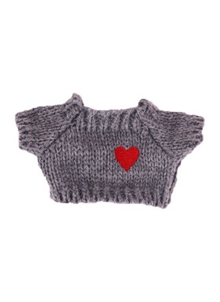 Gray heart sweater