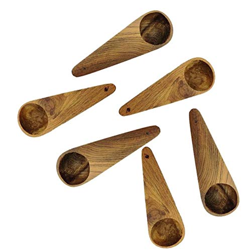 ARMAN SPOONS Masala Spoon Set of 18 for Small Containers Table Spoon Size 85 cm Long Teak Wood Handmade Wooden Spoon for Tea Coffee Sugar Condiments Spices 18 - Image 5