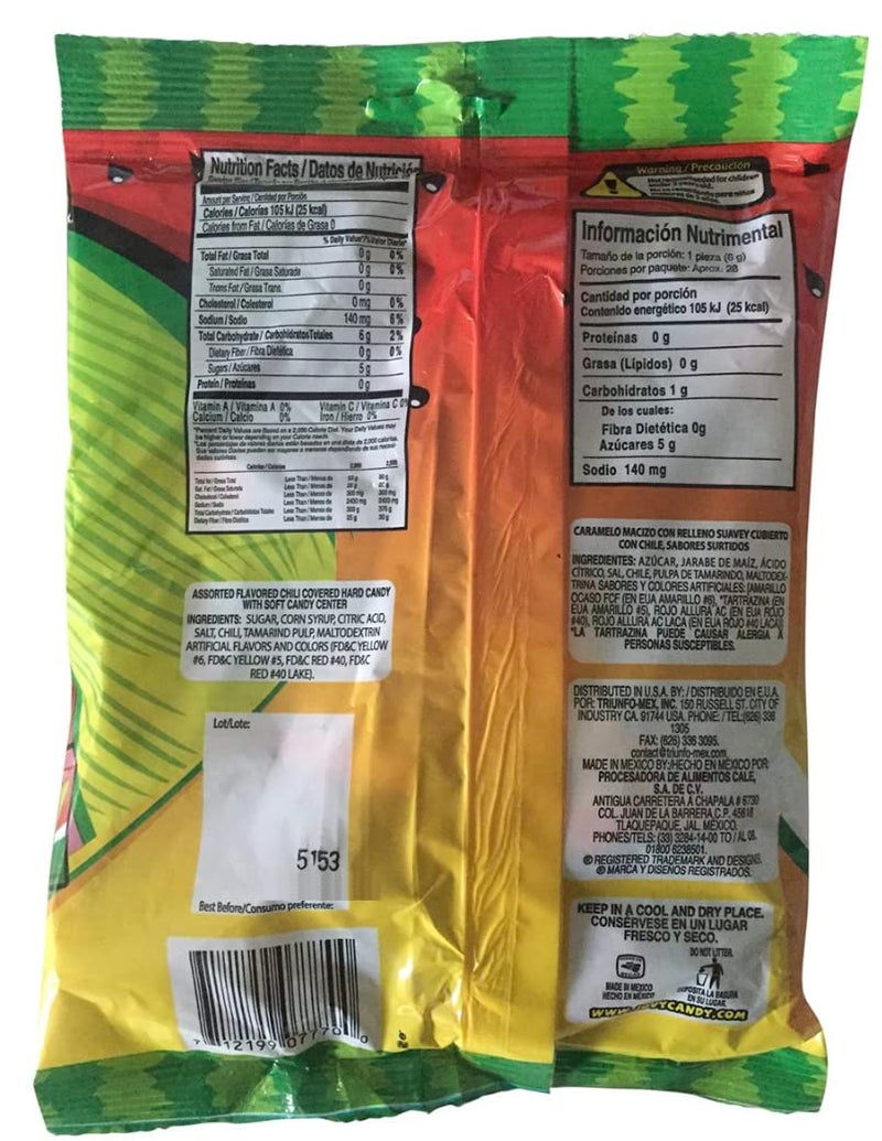 Jovy Revolcaditas with Chili Watermelon & Mango Flavors | 6oz Bag | Mexican Candy - Image 2