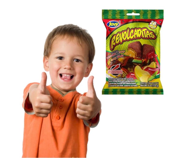Jovy Revolcaditas with Chili Watermelon & Mango Flavors | 6oz Bag | Mexican Candy - Image 4