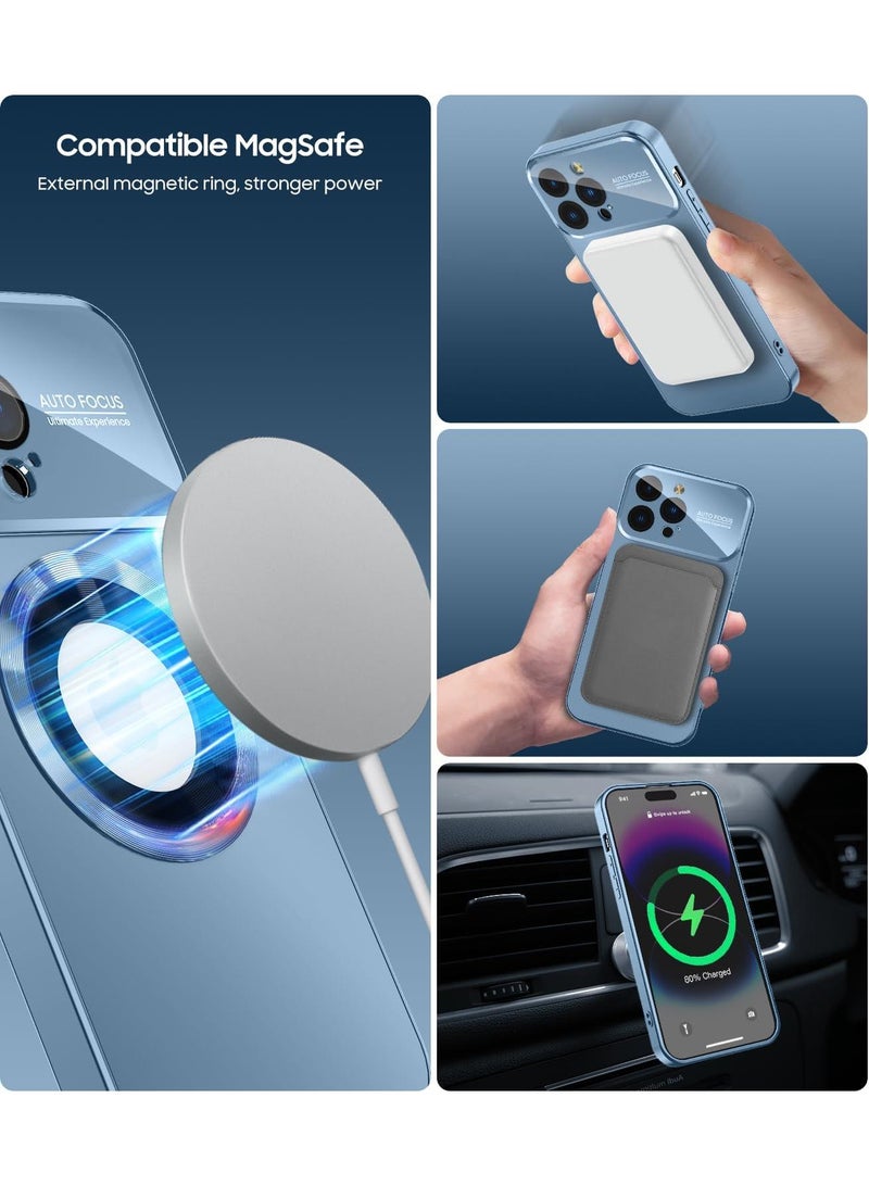 Y&D Applicable To Apple 14 Matte Standard Leakage Magnetic Large Window Mirror Mobile Phone Protective Case - Image 4