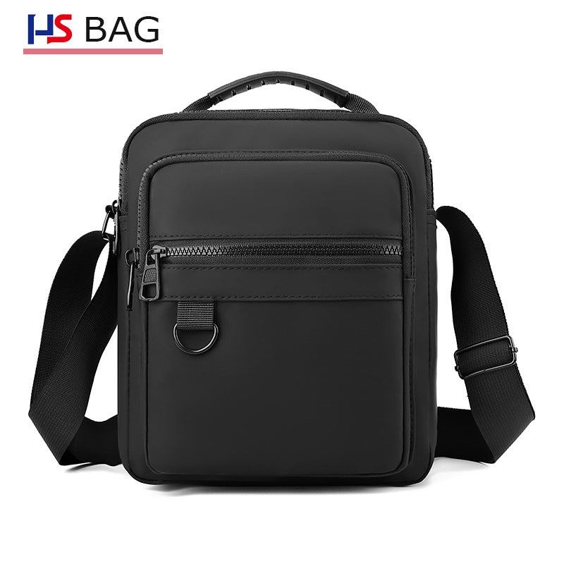 Korean Style Men'S Business Shoulder Bag New Waterproof Nylon Vertical Portable Crossbody Bag Casual Travel Backpack - Image 1