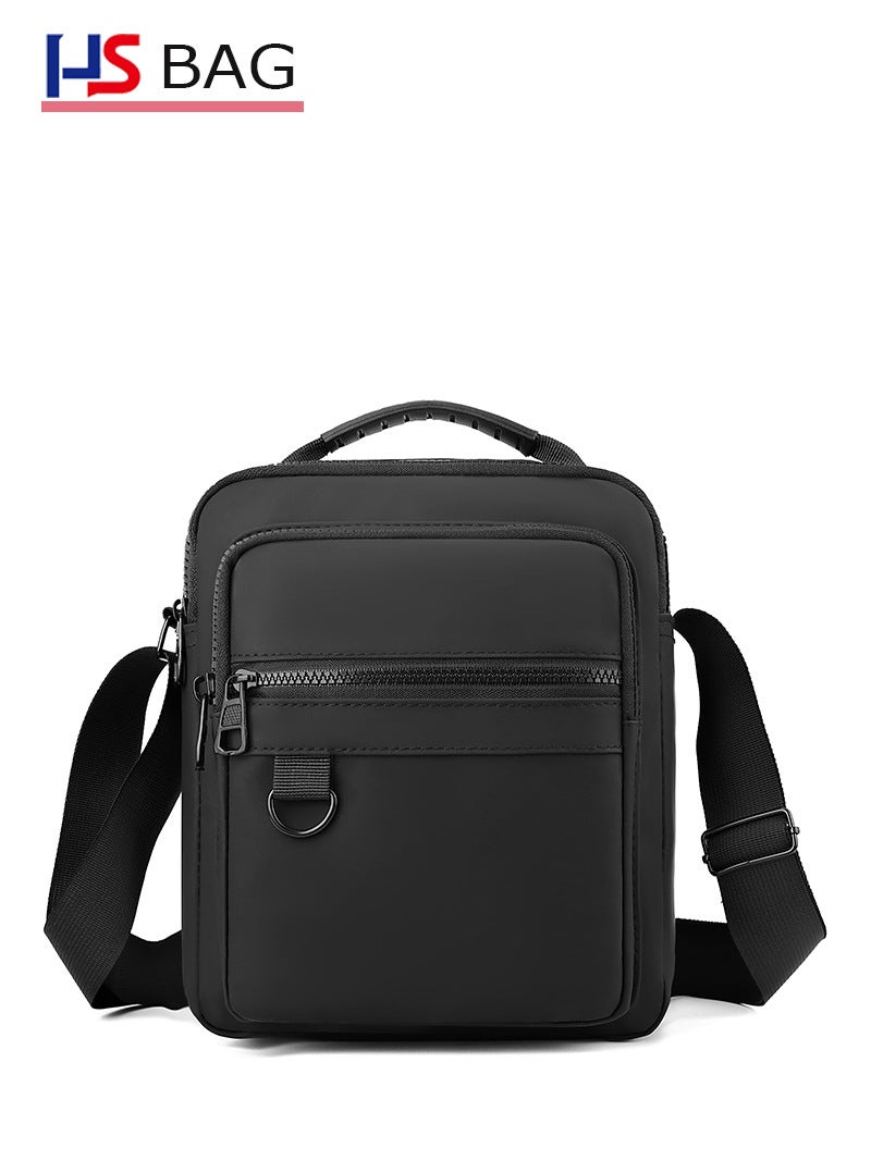 Korean Style Men'S Business Shoulder Bag New Waterproof Nylon Vertical Portable Crossbody Bag Casual Travel Backpack - Image 2