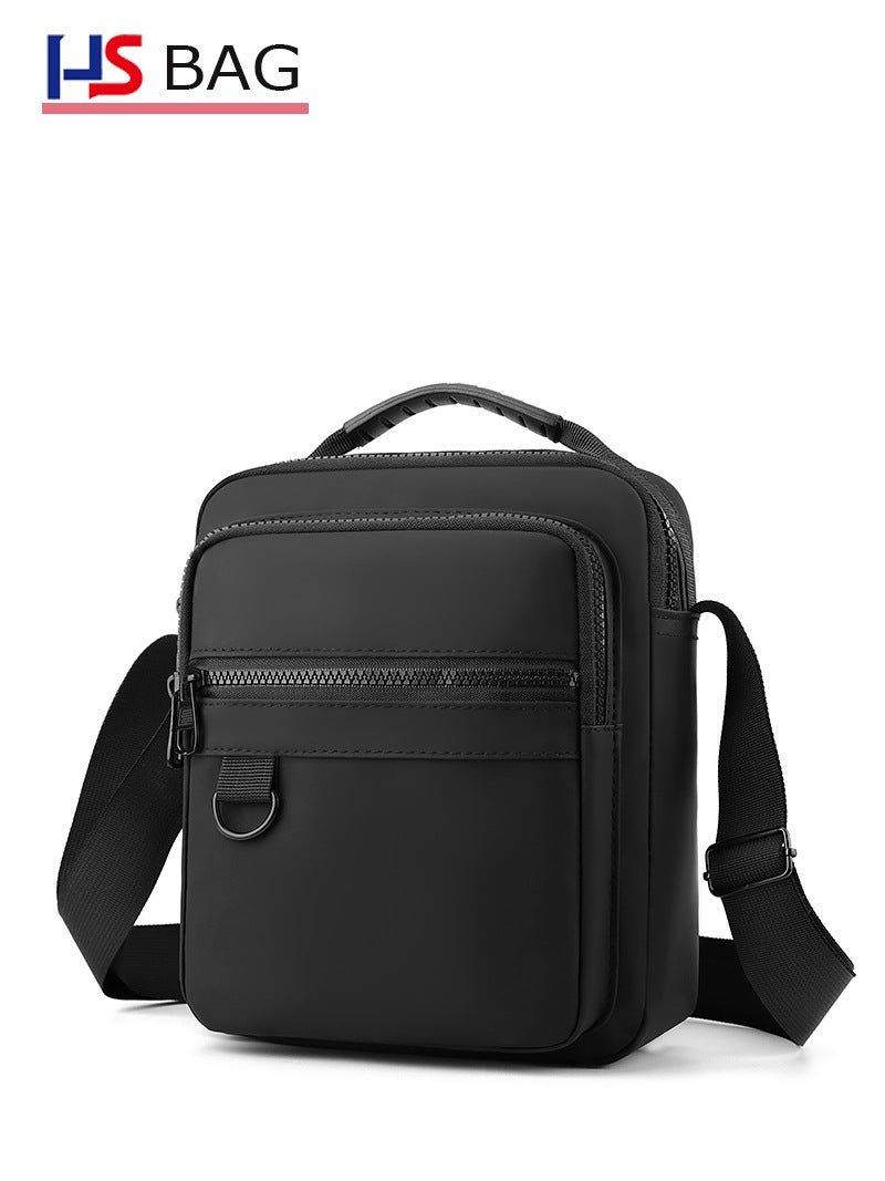 Korean Style Men'S Business Shoulder Bag New Waterproof Nylon Vertical Portable Crossbody Bag Casual Travel Backpack - Image 3