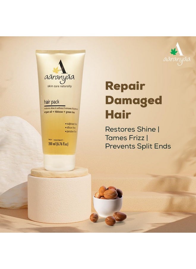 Aaranyaa - Hair Pack With Argan Oil (200Ml) Hair Mask For Dry & Frizzy Hair | Deep Conditioning And Hair Fall Control | For Men & Women | 200Ml - Sulphate Free - Image 1