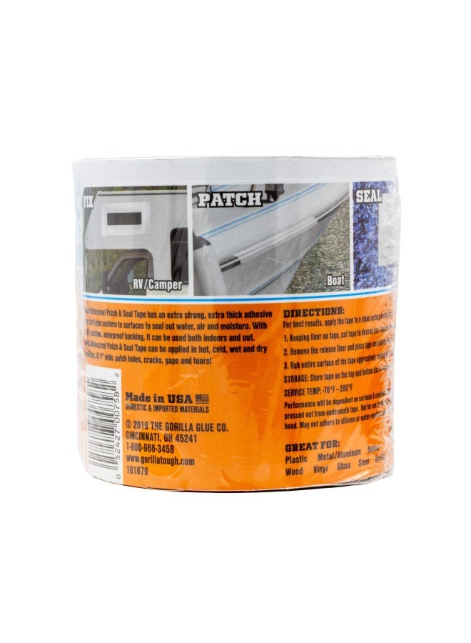 Gorilla شريط لاصق مقاوم للماء ومانع للتسرب، 4 × 10، عبوة بيضاء من قطعة واحدة - Image 2