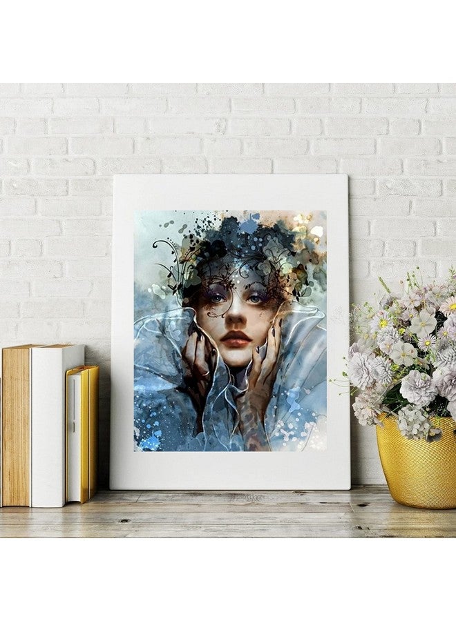 LukFun Paint by Numbers for Adults, DIY Oil Painting Paint by Number Kit for Adult, 16 x 20 inch (Gaze of Angel, Without Frame) - Image 3