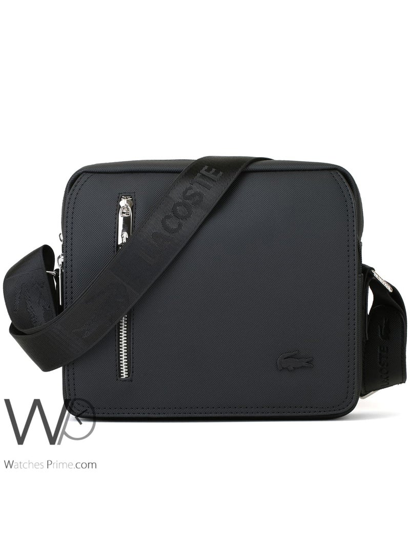 LACOSTE Crossbody Messenger Lacoste Black Mini Laptop Bag Men - Image 1