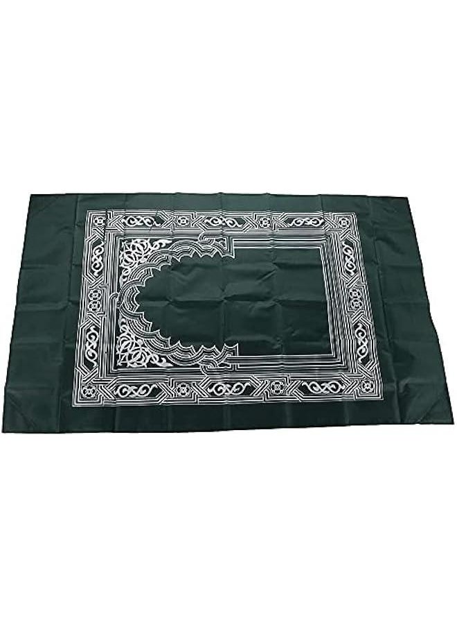 KHAJUL Portable Prayer Mat with Compass Lightweight Polyester Muslim Prayer Rug Pocket Waterproof Travel-Friendly, Perfect for Ramadan Gifts Green, 60cm X 100cm  - Image 3
