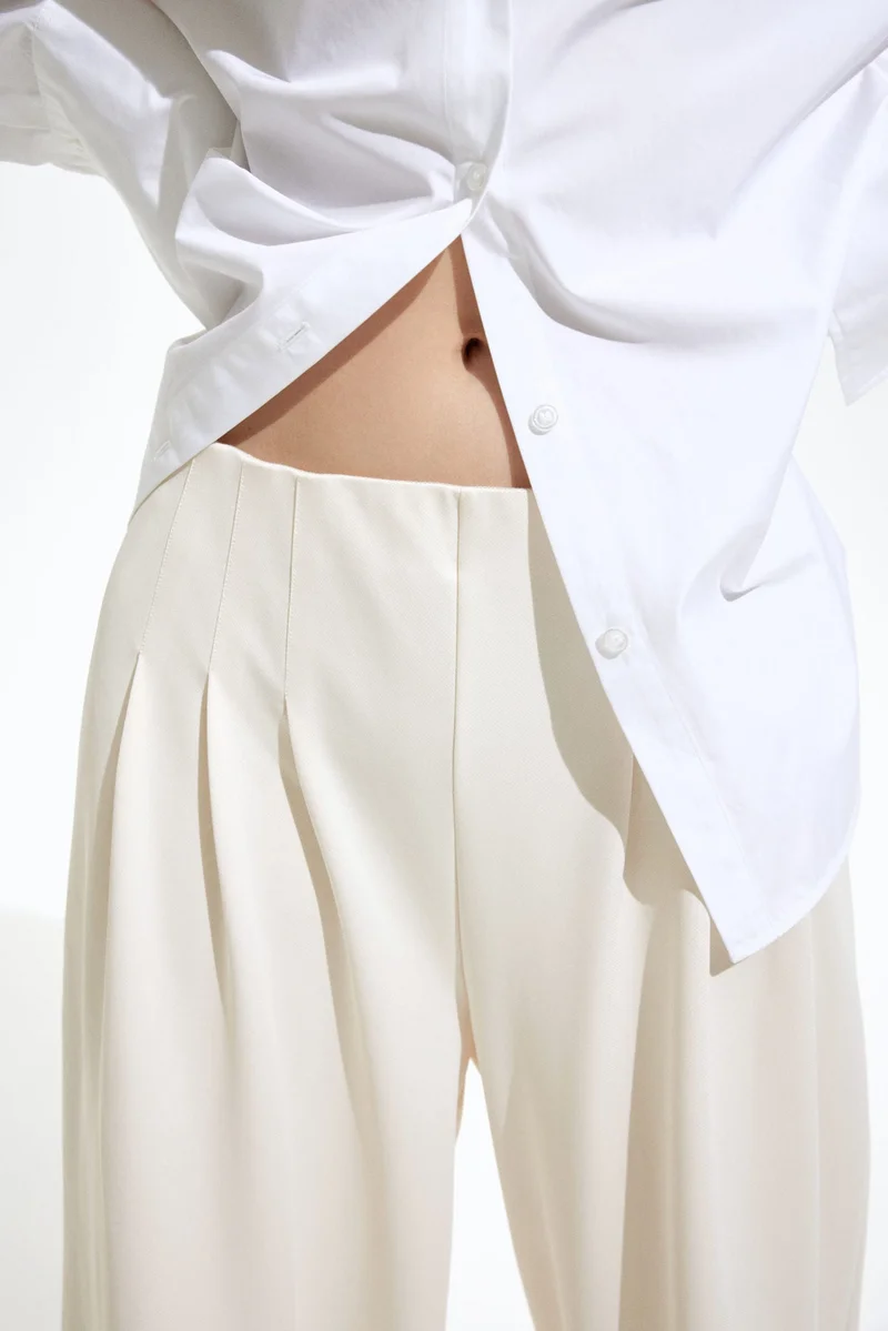 اتش اند ام بنطلون واسع من الجيرسيه