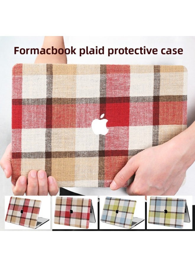 Macbook Air Protective Case Pro13 Case Apple Laptop Protective Case PU Leather Case-Color:7065-2# Green-Applicable Model:(Hollow) Pro13(A1278)