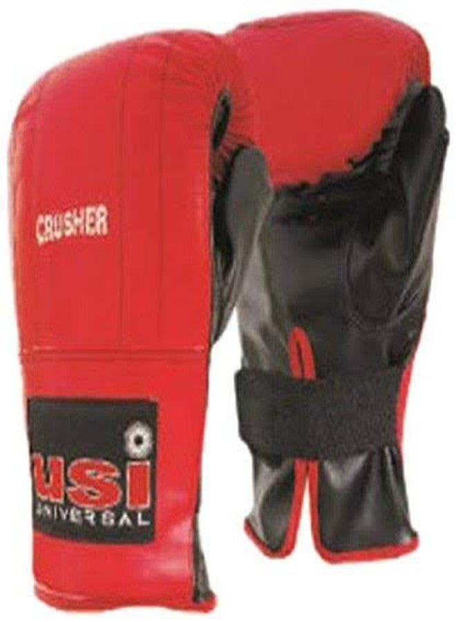 يو إس آي قفازات ملاكمة ثقيلة من نوع USI Crusher، مقاس متوسط (أحمر/أسود) - Image 4