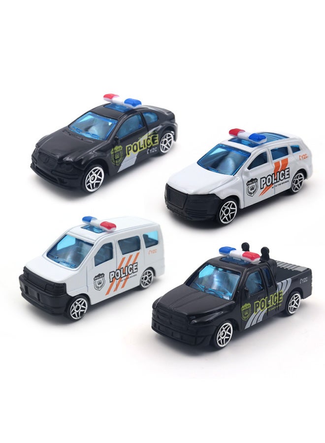 Alloy Toy Car Model Simulation Police Car Children's Pocket Car Sliding Car Racing Car Sports Car Boy Toy-Color:OPP Bag Single  - Image 1