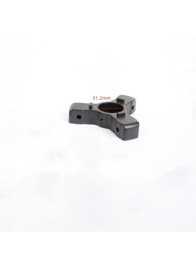 Generic Photography Camera Tripod Bracket Lamp Holder Locking Clamp Buckle Fixing Fixture Fishing Telescopic Rod Plastic Round Pipe Fittings-Body Color:313 Lower Three-prong Bottom (with 31.2mm Outer Diameter Round Tube)  - Image 1