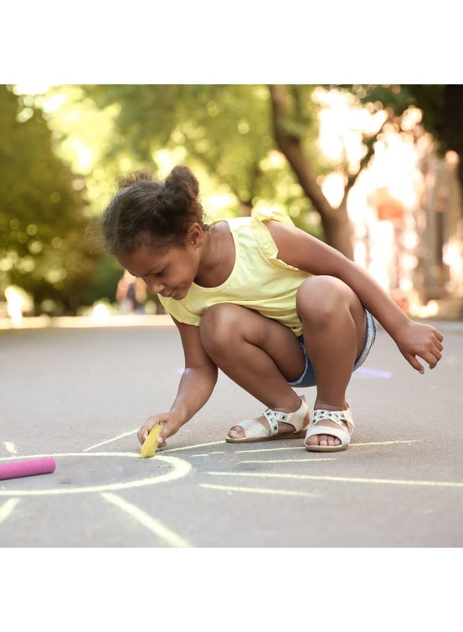24 Pack Cone Shaped Chalk, Non Toxic Jumbo Chalk, Washable Chalks Set, Easy to Use, Easy to Hold, for Art Play, Summer Outdoor Games and Chalkboard Drawing, 6 Different Color - Image 2