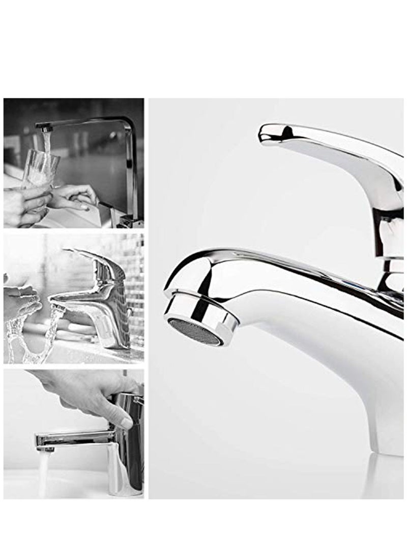 3 Pack Tap Aerators 24mm Replacement Part Brass Male Spout Threaded Aerator with Gasket Polished Chrome  for Faucet Kitchen Bathroom  - Image 5