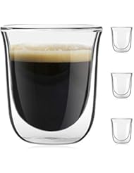 JoyJolt JoyJolt Javaah Double Walled Espresso Glasses Espresso Cups (Set of 4)- 2-Ounces  - Image 1