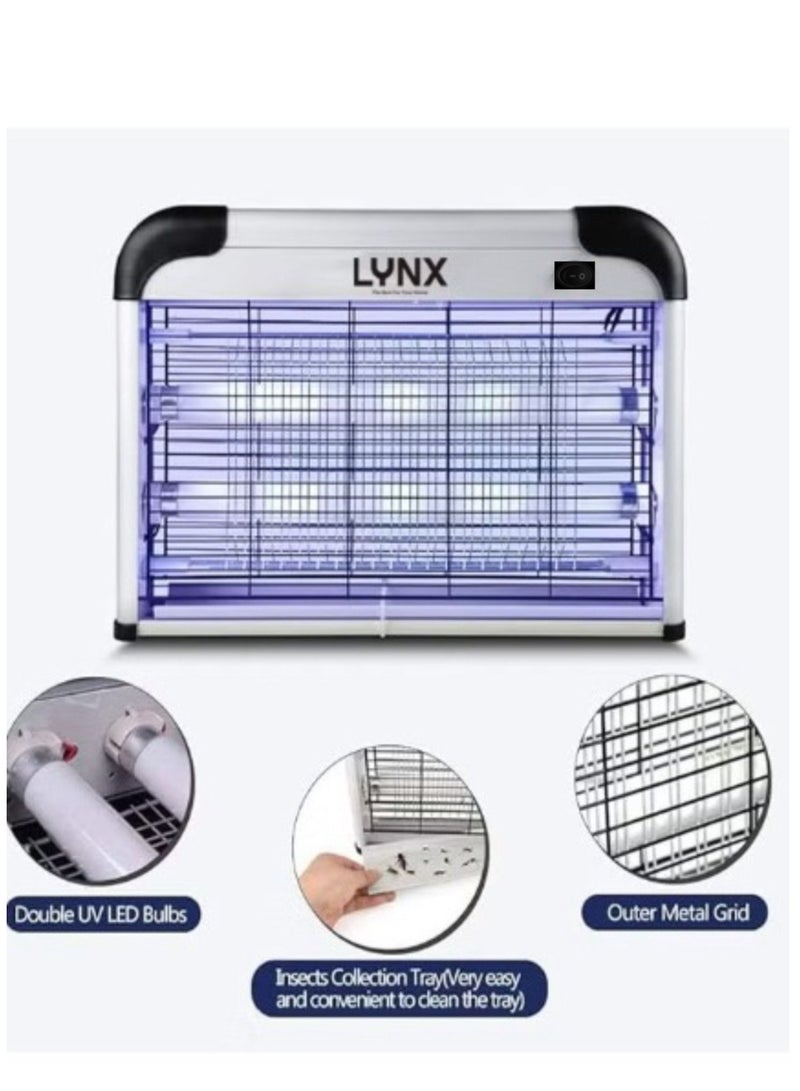 LYNX led Bug Zapper Fly Traps I 2 Tubes Insect Killer | Non- Poison, No Smell, Non-Pollution Healthful | Ideal for Office, Home, Hotels 30W LN-IK-2030 - Image 2