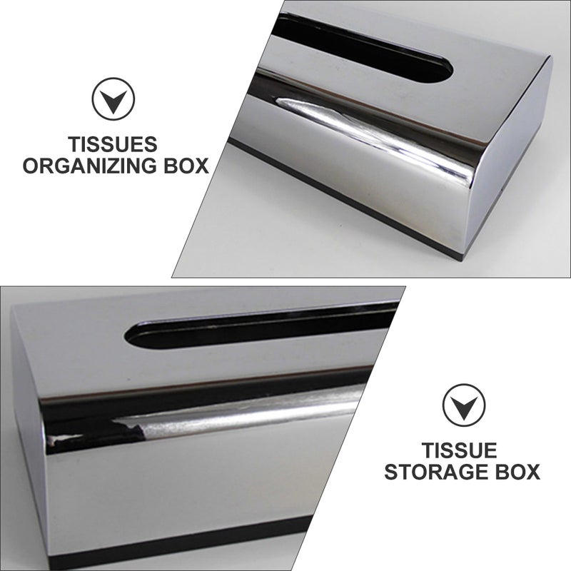 Rectangular Tissue Dispenser, Multi-functional Home Organizer, Stylish Design - Image 3