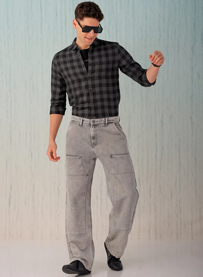 Take Two Men Regular Fit Checkered Casual Shirt By HardSoda