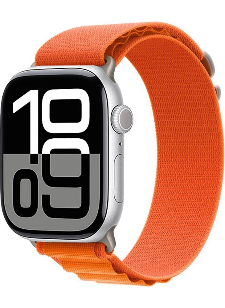 BLS Store Watch 10 46MM Compatible Zore Krd-74 Strand Strap-Orange  - Image 1