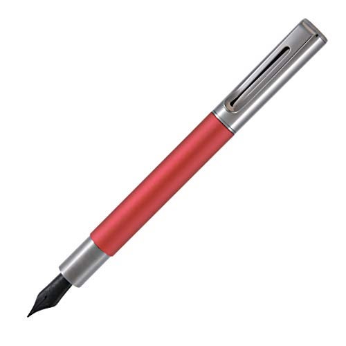 Monteverde USA Ritma Fountain Pen in Red – Fine Nib, Smooth JoWo Stainless Steel, Refillable Ink Cartridge/Converter – Perfect for Everyday Writing & Journaling - Image 1