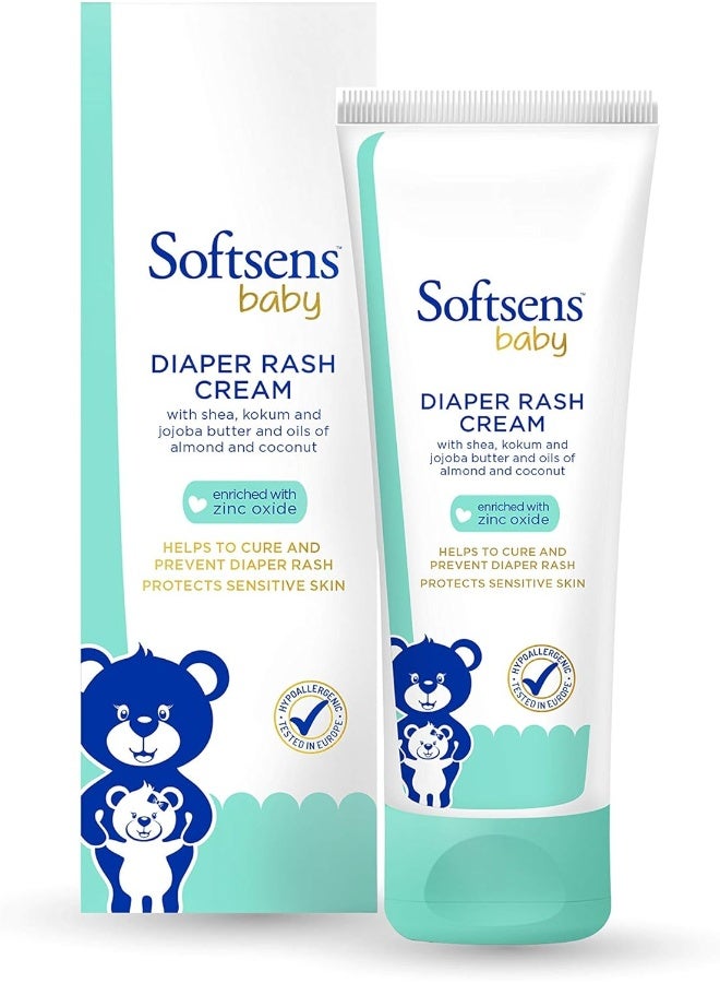 Softsens Baby Diaper Rash Cream enriched with Zinc oxide, shea & jojoba butter 50g - Image 1
