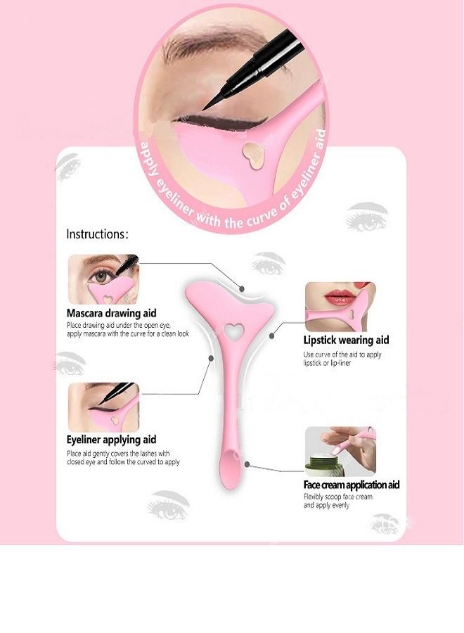 Generic Functional makeup eyeliner auxiliary eyelash eye shadow lipstick positioning silicone eyeliner auxiliary  - Image 1
