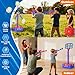spring flower 2 IN 1 Shooting Game Toys For 5 6 7 8 Year Old Kids Moving Standing Shooting Target 2 PCS Foam Ball Popper Air Toy Guns 24 Foam Balls 2 Player Boy Toys For Boy Kids Gifts for Boys and Girls - Image 4