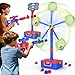spring flower 2 IN 1 Shooting Game Toys For 5 6 7 8 Year Old Kids Moving Standing Shooting Target 2 PCS Foam Ball Popper Air Toy Guns 24 Foam Balls 2 Player Boy Toys For Boy Kids Gifts for Boys and Girls - Image 2