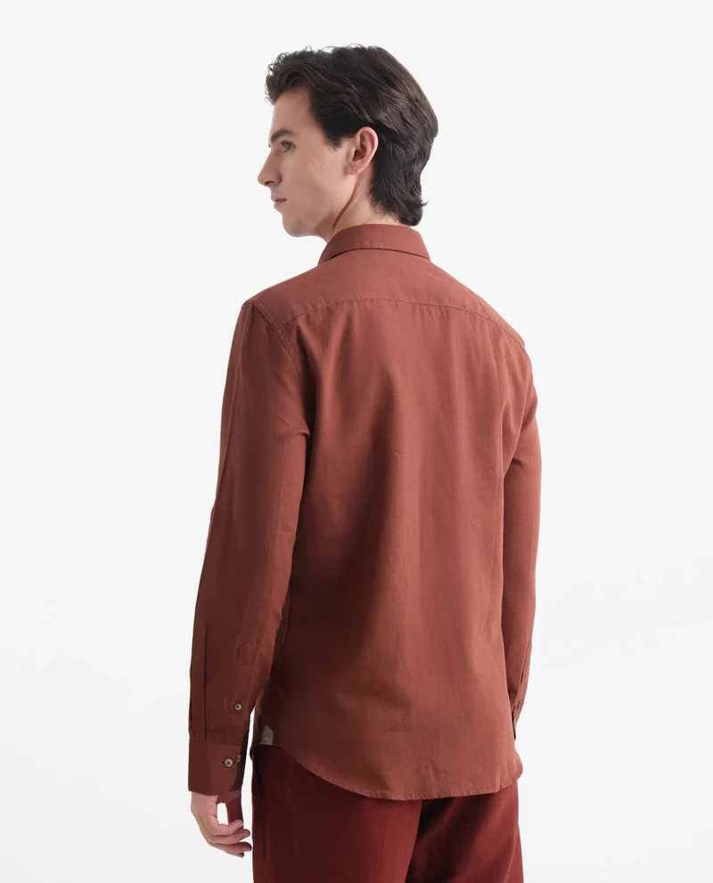 Rare Rabbit Men's Linen Blend Shirt