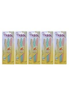 DORCO Tinkle Dorco Eyebrow Razor 5 Packs (15 Razors) Dermaplaning Razor Tool Holiday Stocking Stuffers  - Image 1
