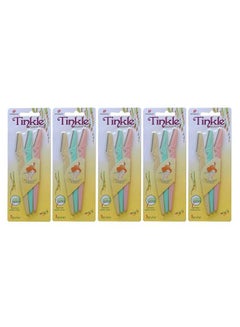DORCO Tinkle Dorco Eyebrow Razor 5 Packs (15 Razors) Dermaplaning Razor Tool Holiday Stocking Stuffers  - Image 2