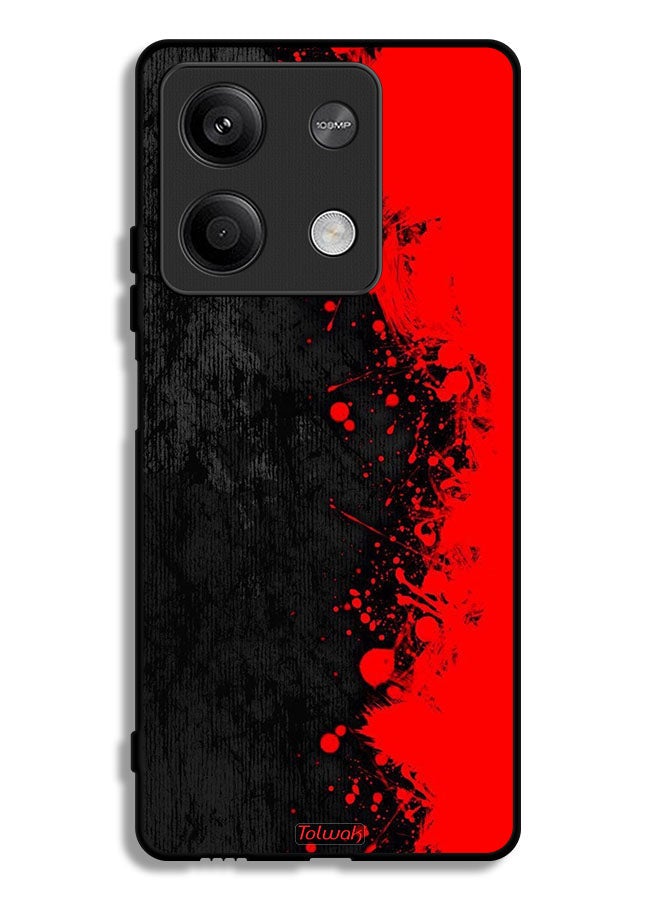 Tolwak Xiaomi Redmi Note 13 Protective Case Cover Paint Abstract Pattern - Image 1