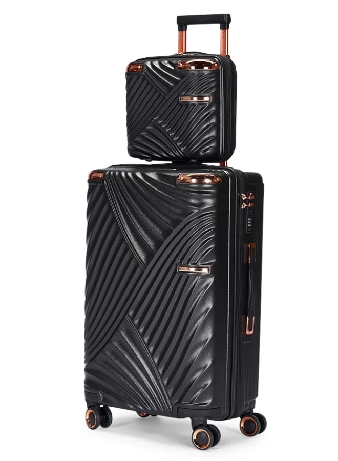 LIMRA Luggage set 4 pieces travel Bags with a distinctive design from limra Black
