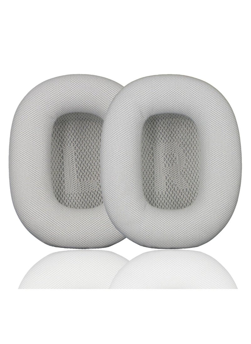 Earpads for AirPods Max Earpad Replacement Sweat Proof Ear Cushions Airpods Max Ear Pad Earcups with Protein Leather Memory Foam and Magnet (Silvery)