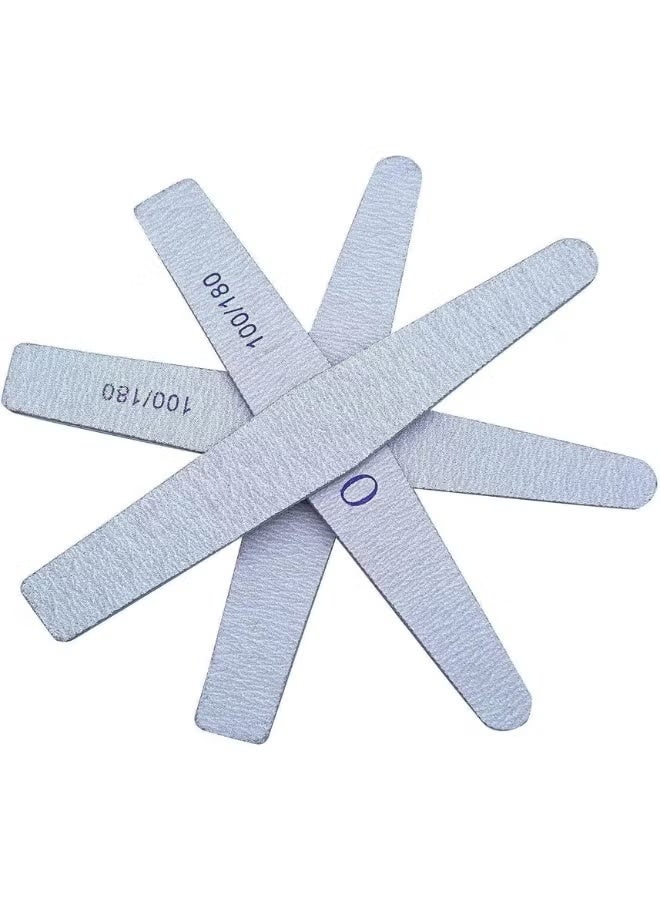 أو بي آي مبرد اظافر 100/180، لوح صنفرة مزدوج الجوانب للمانيكير والباديكير، قطعة واحدة - لون رمادي - Image 4